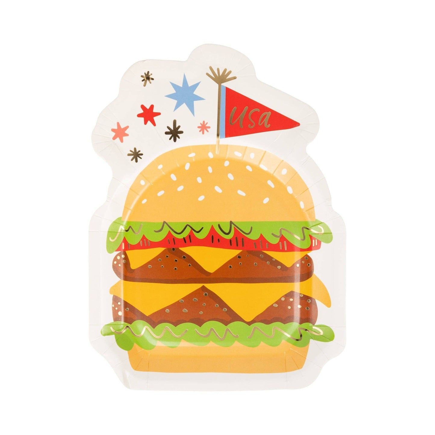 Burger Shaped Plates