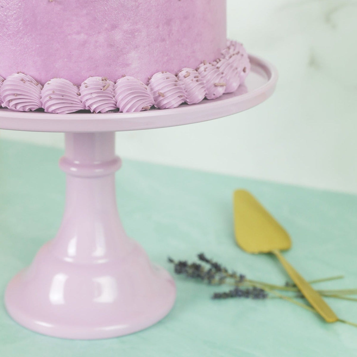 Large Lilac Purple Melamine Cake Stand