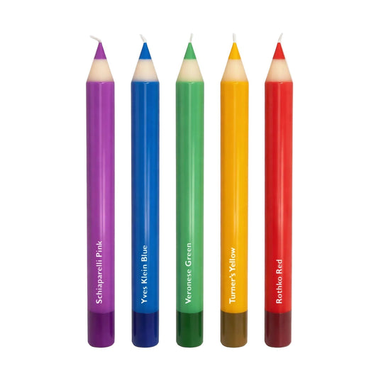 Multicolor Pencil Taper Candles