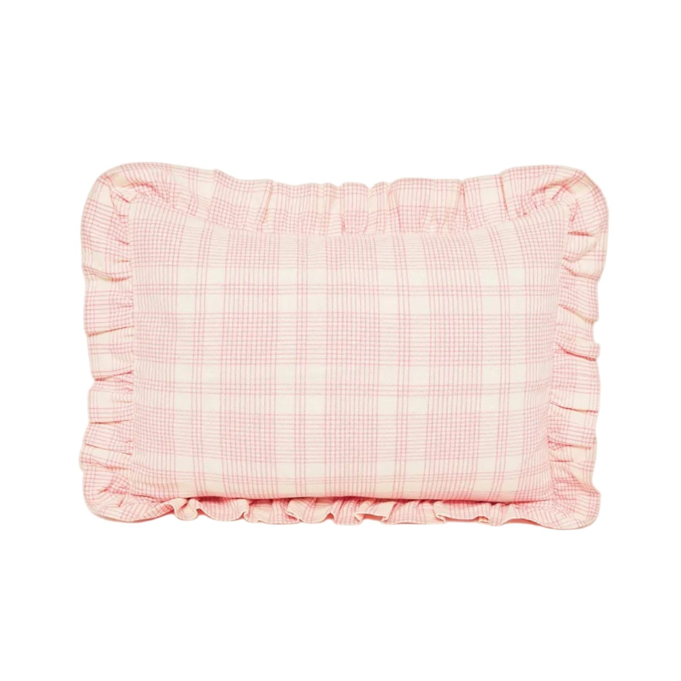 Marianne Plaid Peony Petite Pillow