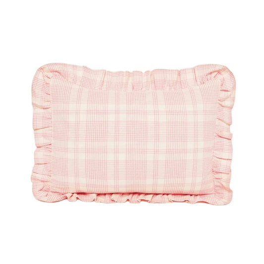 Marianne Plaid Peony Petite Pillow