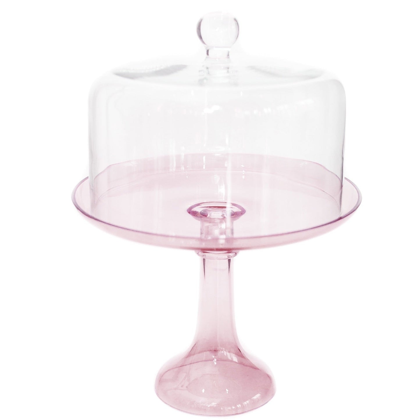 Rose Glass Cake Stand
