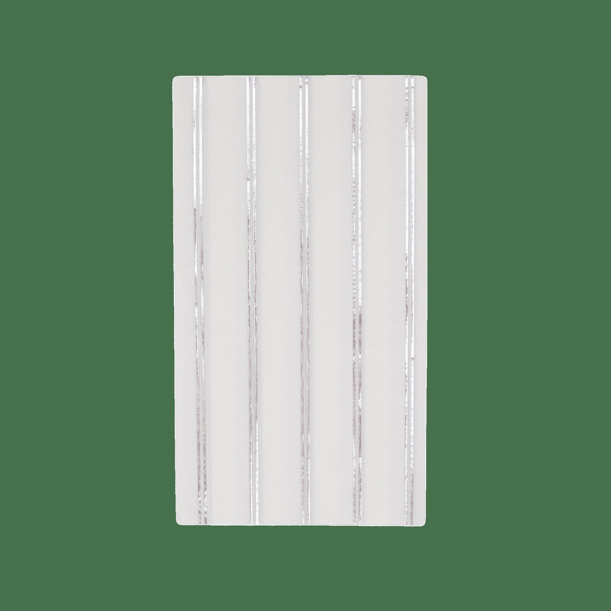 Silver Signature Stripe Guest Towels