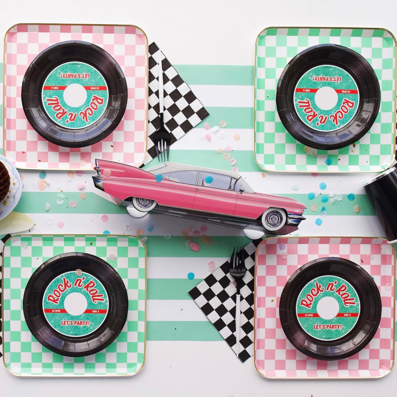 Harry Potter X Bonjour Fete Honeydukes Checker Large Plates