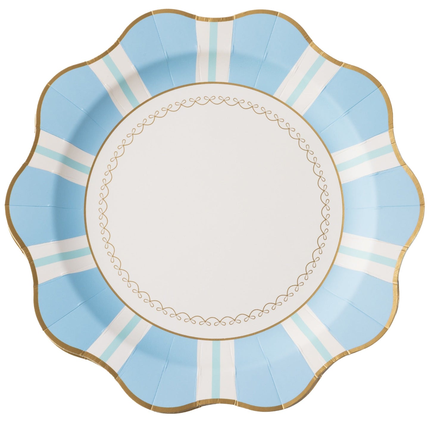 Sky Blue Regency Stripe Dinner Plates