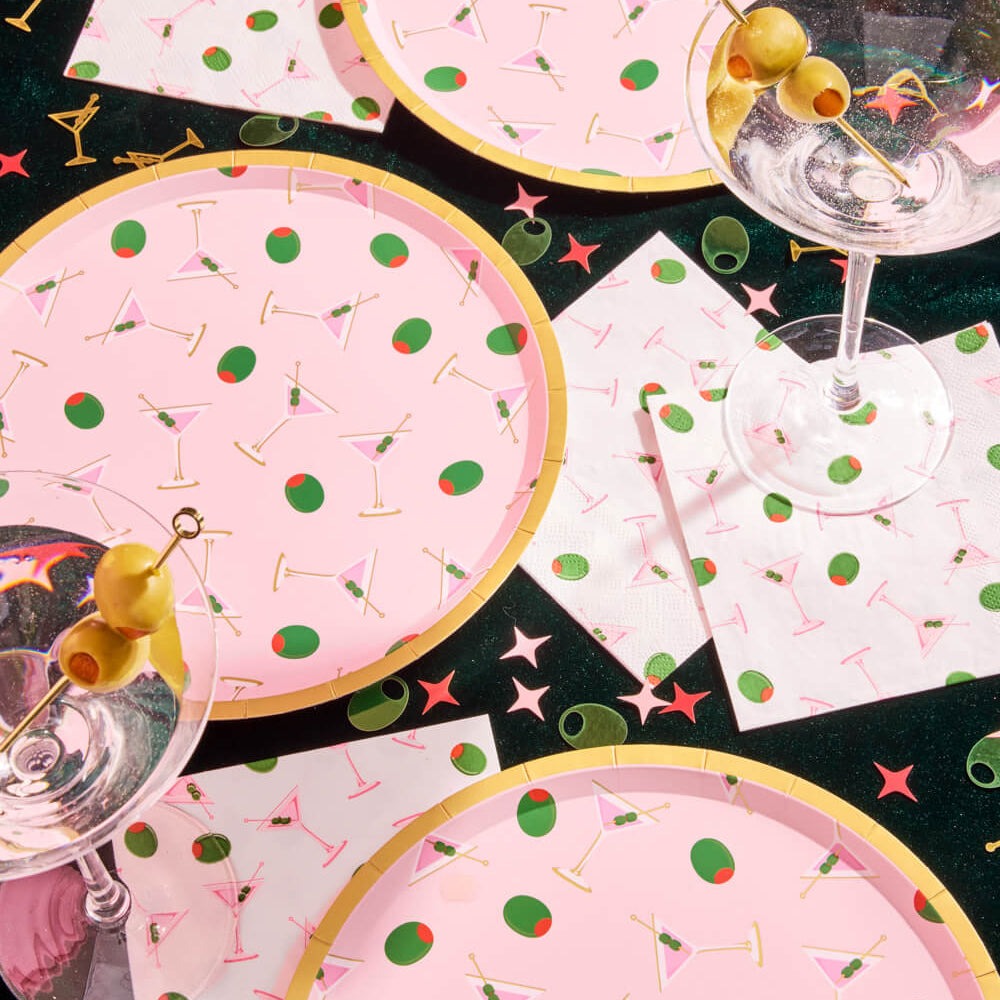 Martini Party Plates