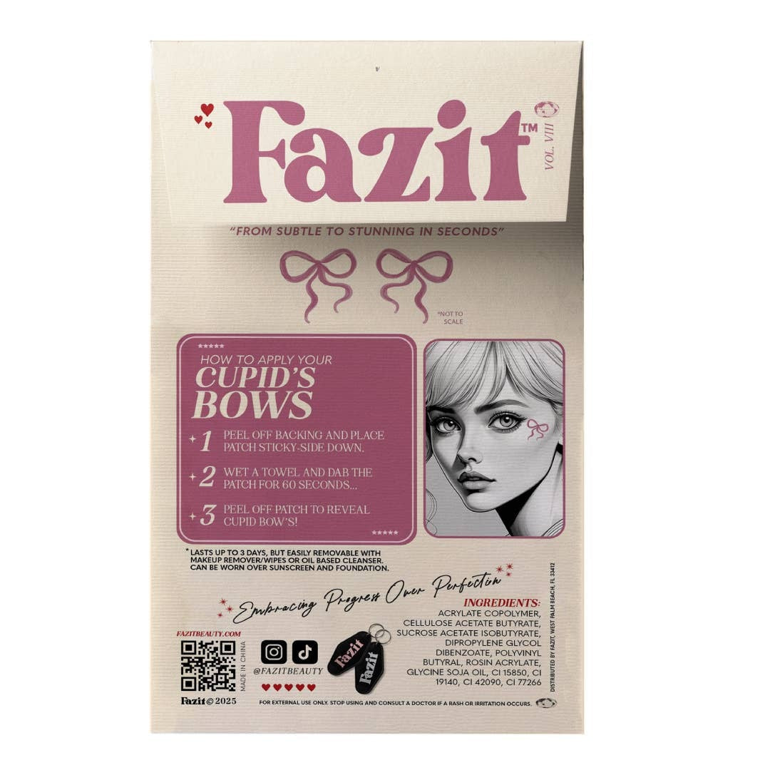Pink Bow Makeup Patches
