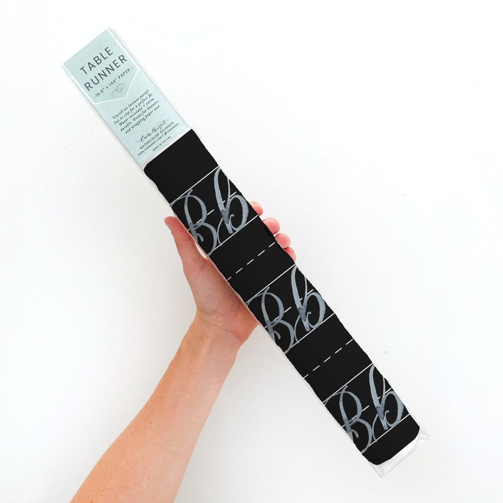 Back to School Chalkboard Table Runner