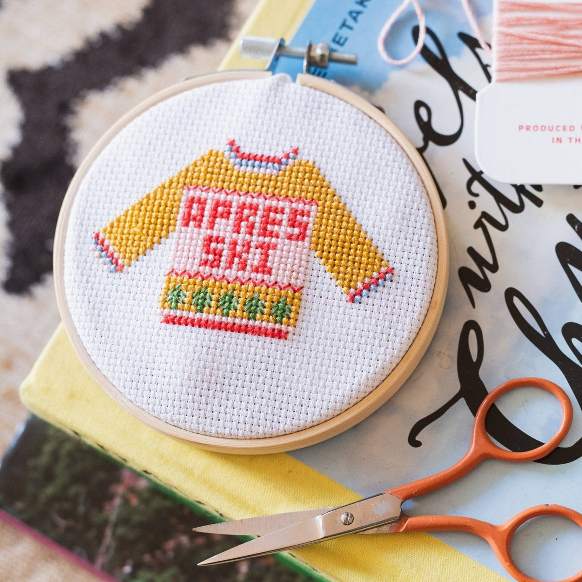 Apres Ski Christmas Sweater Cross Stitch Kit