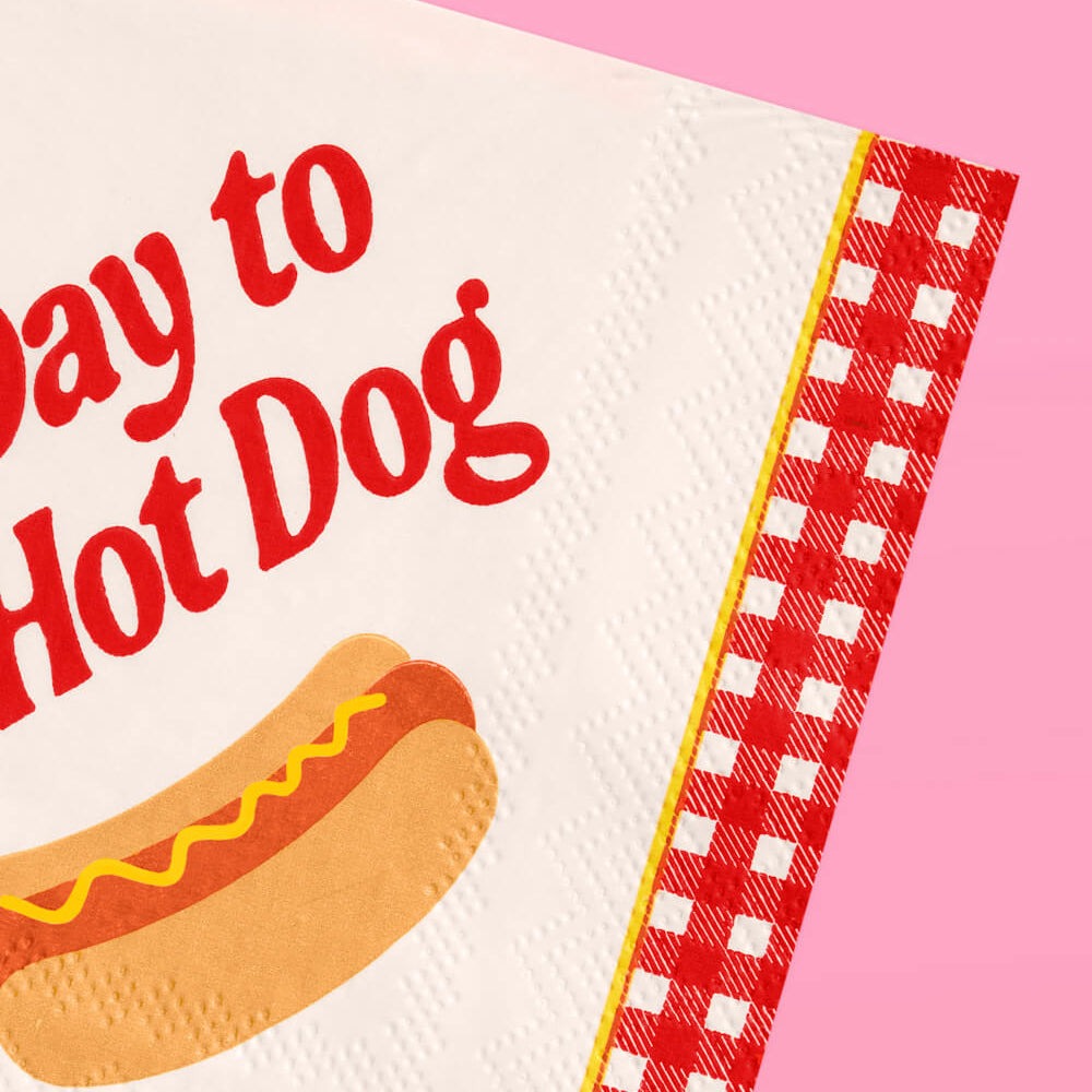 Bad Day To Be A Hot Dog Napkins