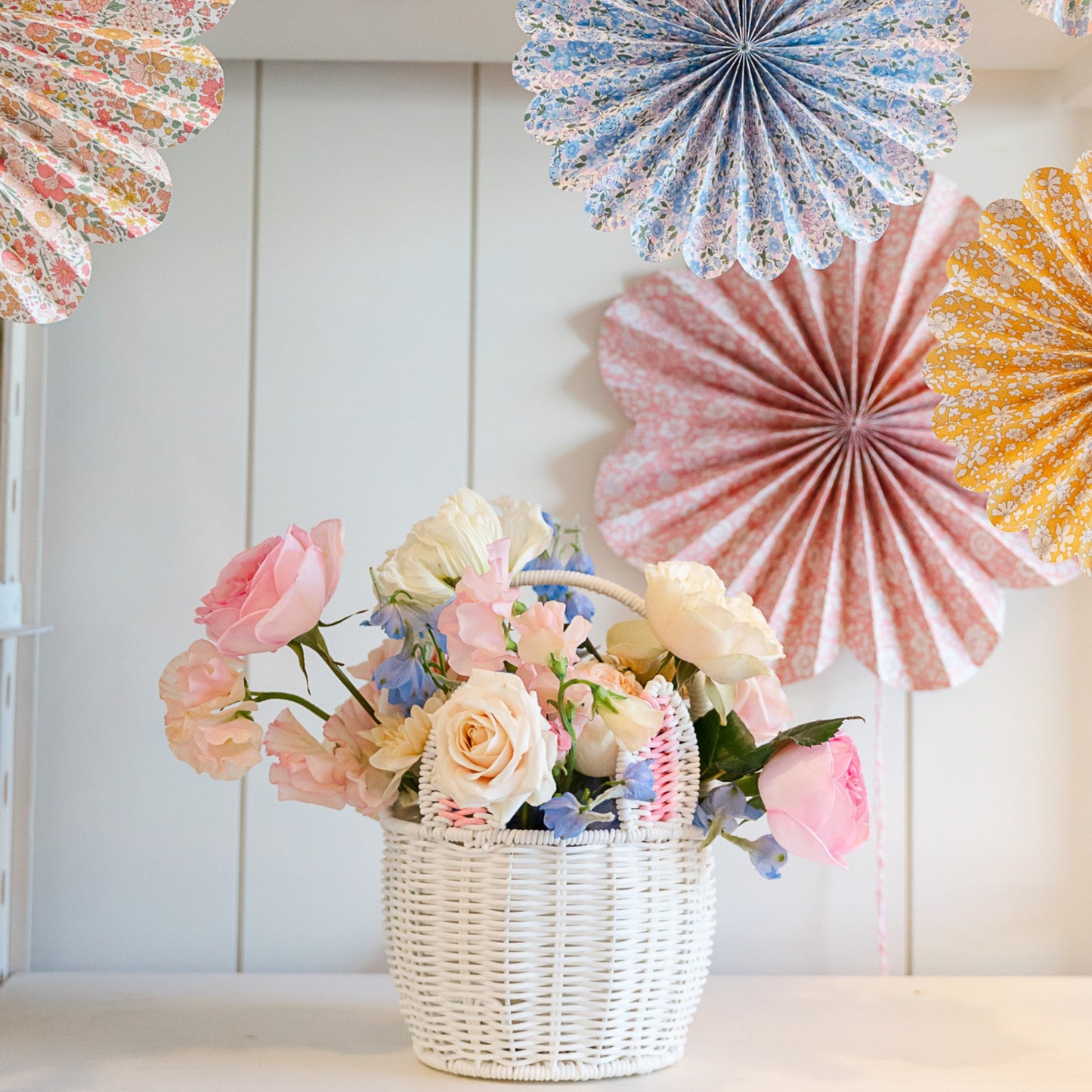 Meri Meri X Liberty Paper Pinwheel Decorations