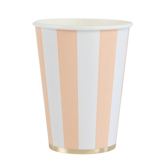 Sweet Peach Signature Cabana Stripe Cups