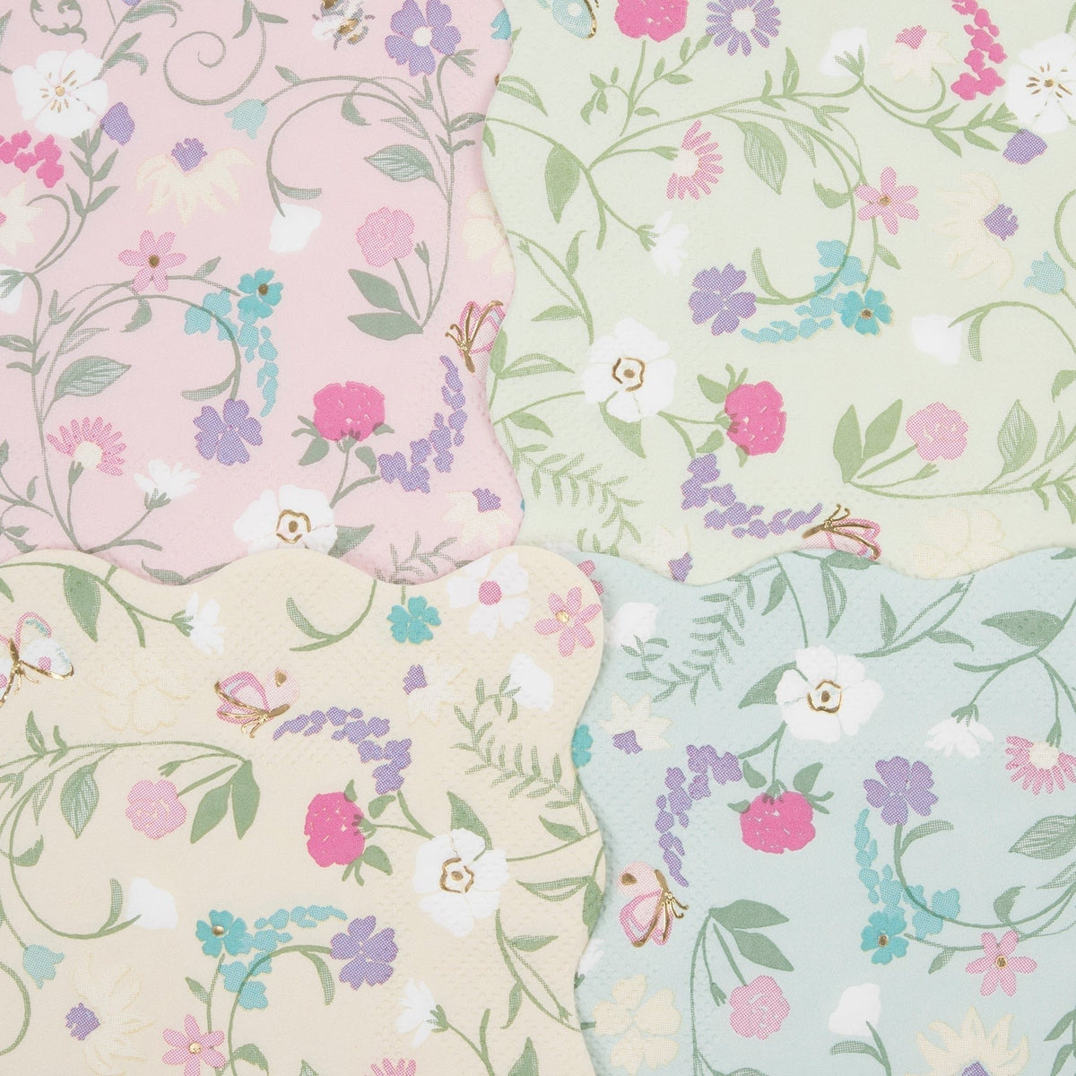 Meri Meri X Laduree Paris Floral Small Napkins