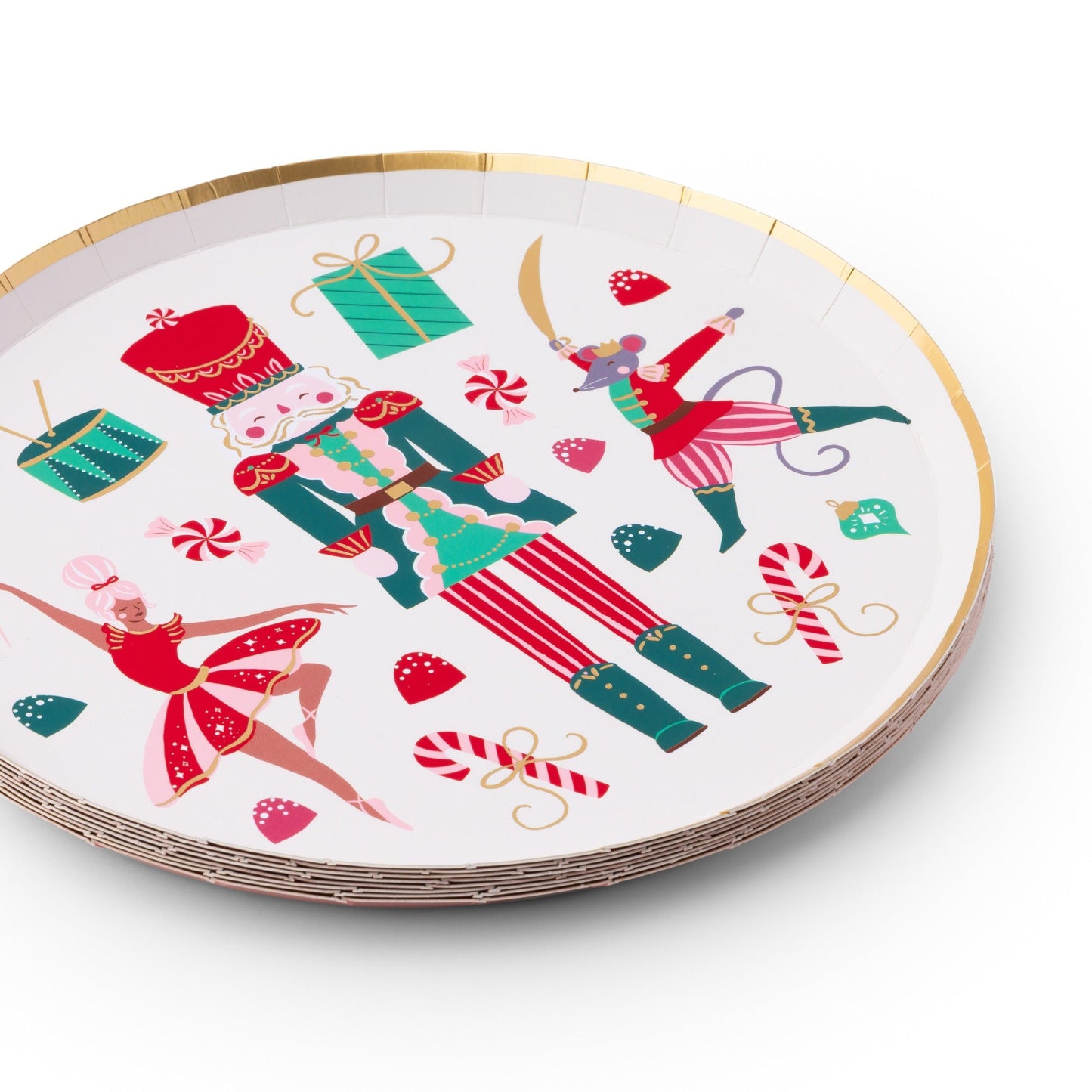 Whimsical Nutcracker Dessert Plates