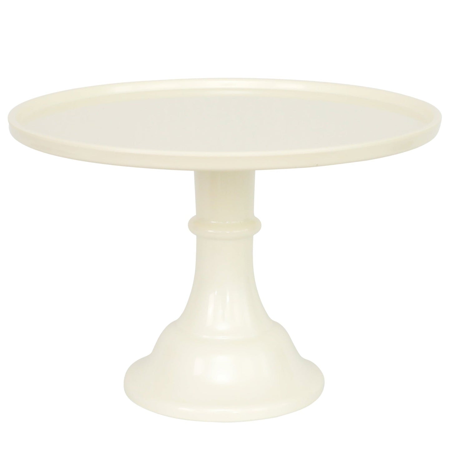 Large Linen White Melamine Cake Stand
