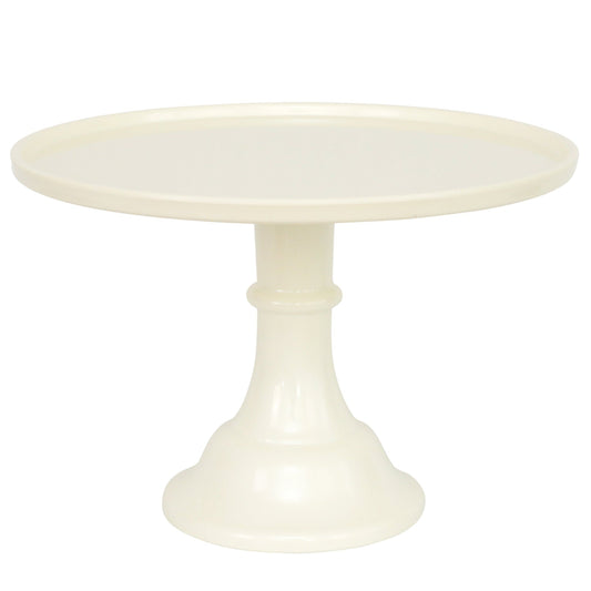 Large Linen White Melamine Cake Stand