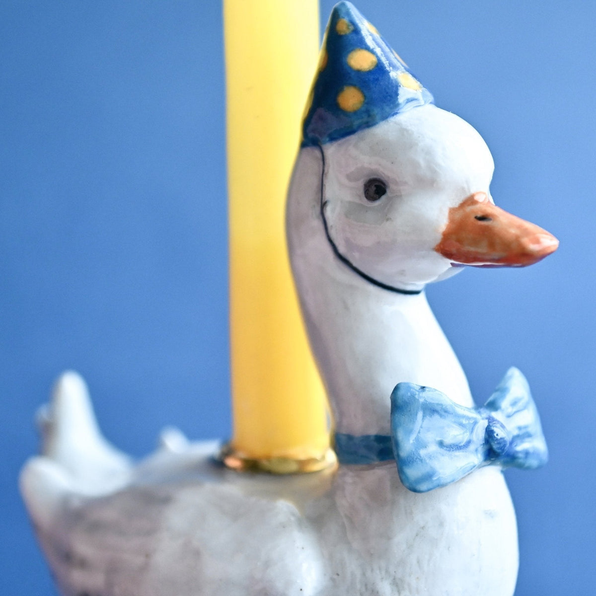 Blue Goose Birthday Candle Holder