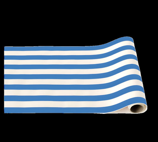 Palisades Blue Signature Cabana Stripe Table Runner