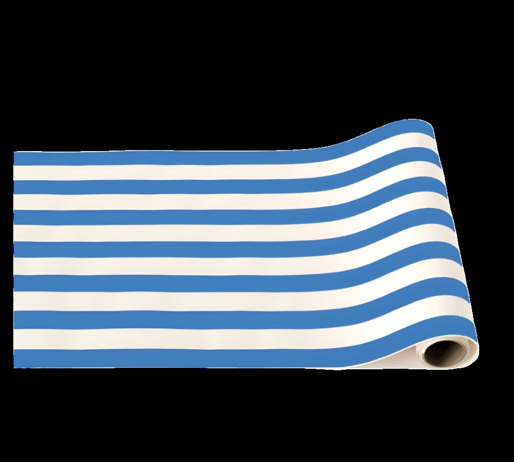 Palisades Blue Signature Cabana Stripe Table Runner