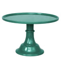 Large Emerald Green Pedestal Melamine Cake Stand